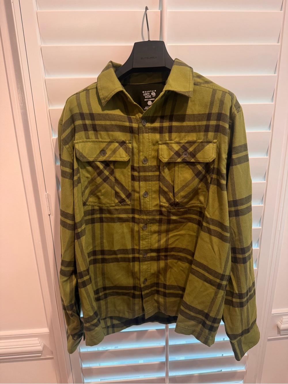 Mountain Hardwear Flannel - Men’s Large - Green Check